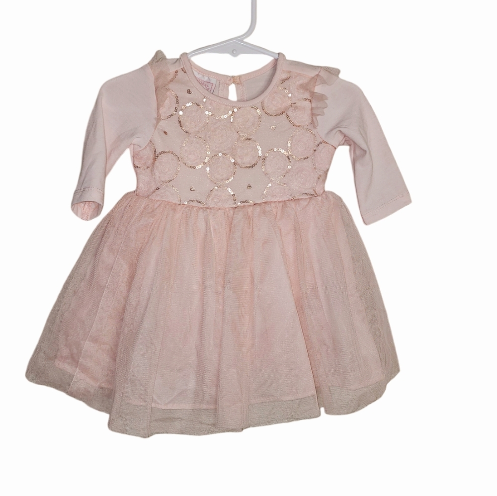 Marmellata Classics pale pink tutu dress Size 6/9 Months New with Tag